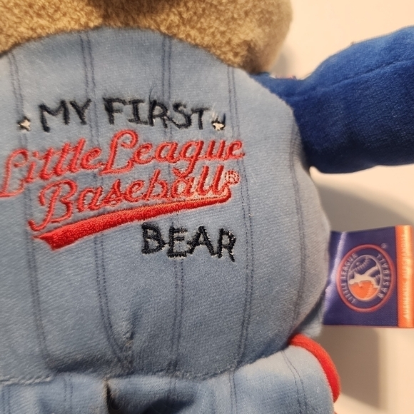 My First Little League Baseball Bear Toy Rattle - Picture 2 of 7